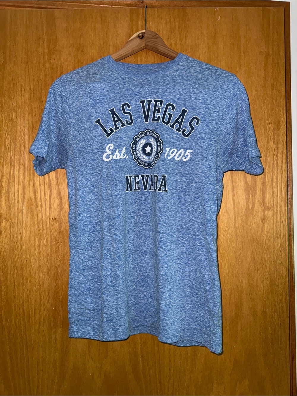Pacifica Las Vegas Nevada Graphic Tee - Heather Blue